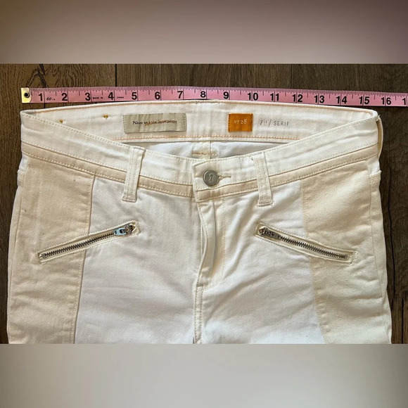 Pilcro and the Letterpress Anthropologie Serif Moto Jean Legging size 28 - Picture 10 of 14